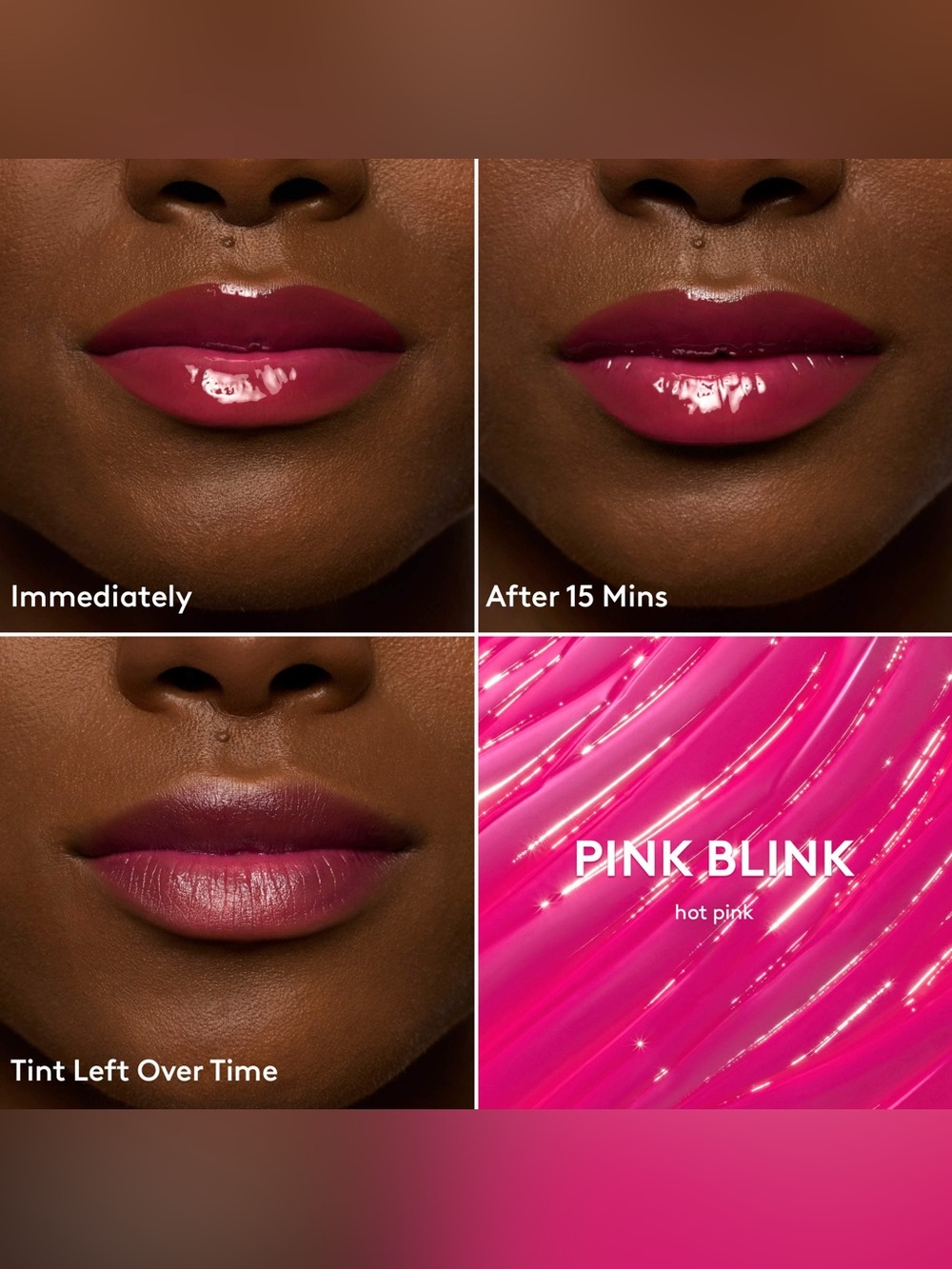 Fenty Gloss Bomb Burst Pink Blink 01 Liquid Lips— Vibrant Pink - Picture 5 of 8